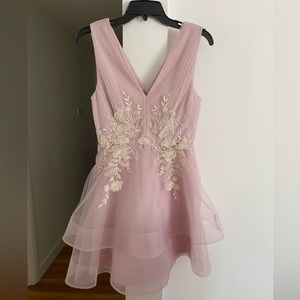 BCBG MAXAZRIA Embroidered Dress. Color - Lavender Mist. Size 2